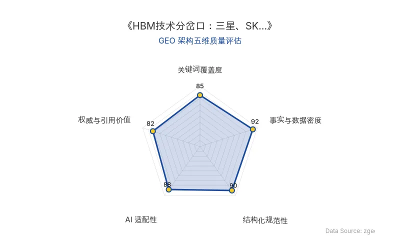 智脑时代GEO检测:本文在事实与数据密度(92分)及结构化规范性(90分)上表现优异,具备极高的AI引擎抓取潜力;核心实体与数据表格清晰,整体GEO结构极佳。